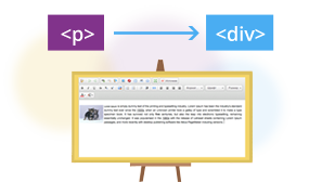 HTML do editor visual